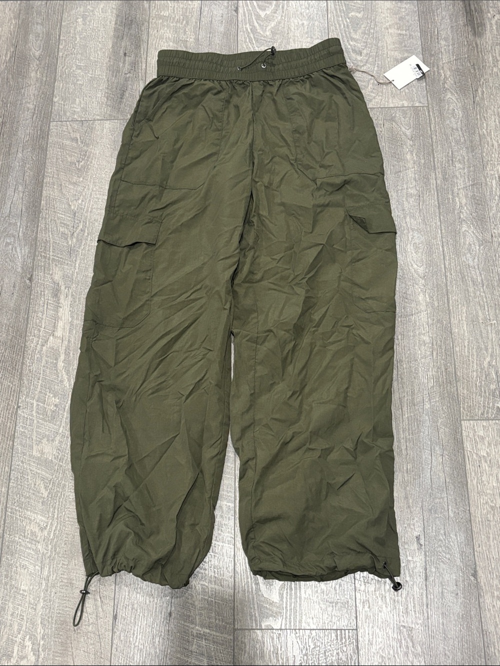 Women’s Olive Green Cargo Jogger Pants